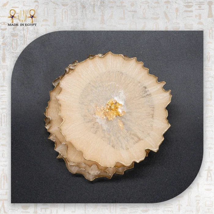 Gold Rims Coaster Set - Image 6