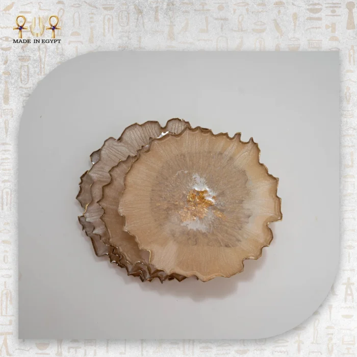 Gold Rims Coaster Set - Image 4