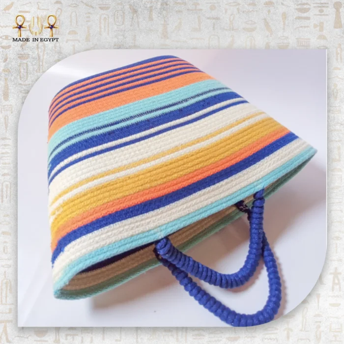 Sunrise Stripe Crochet Bag - Image 3