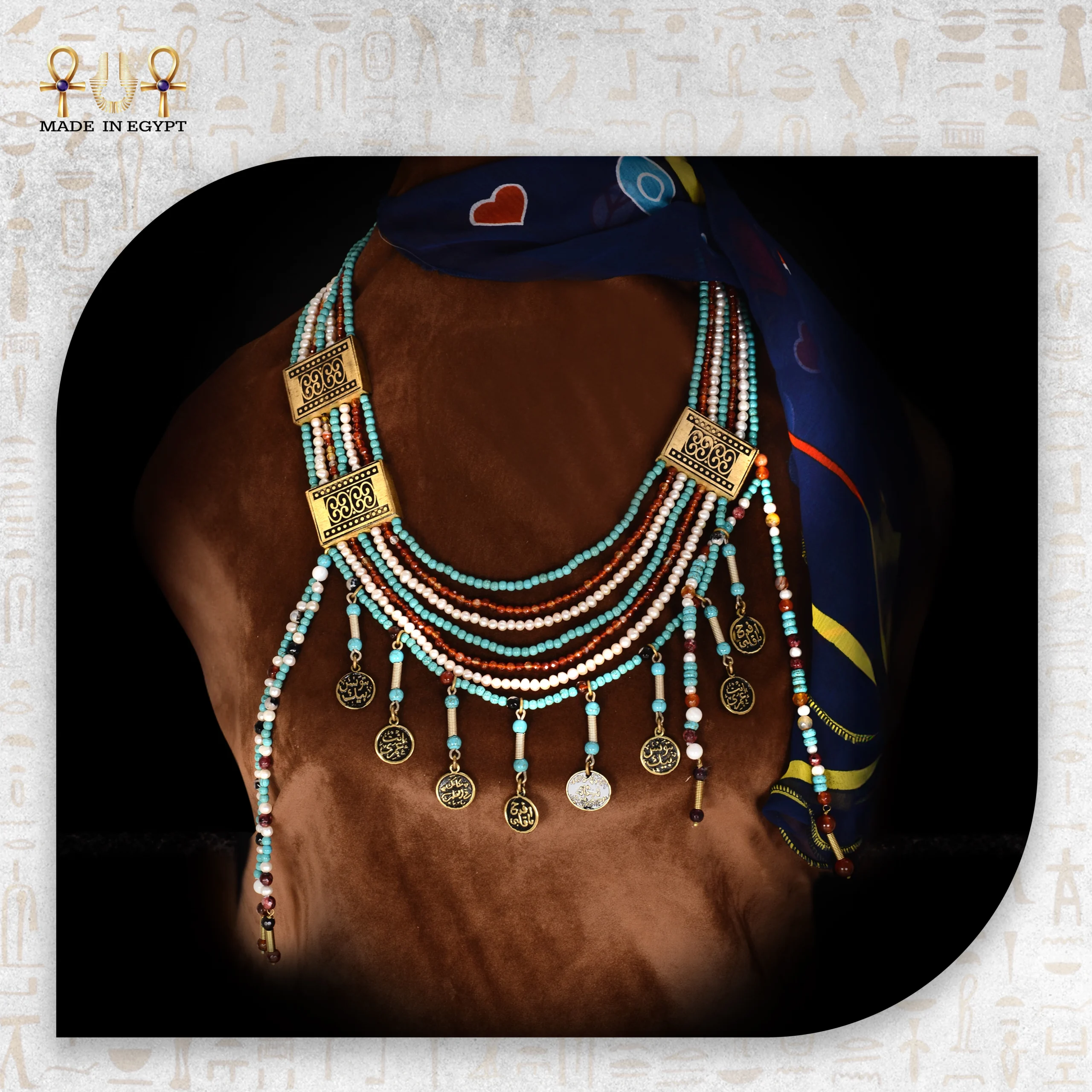 Arabesque Turquoise Collar@16A