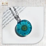 Blue Resin Necklace