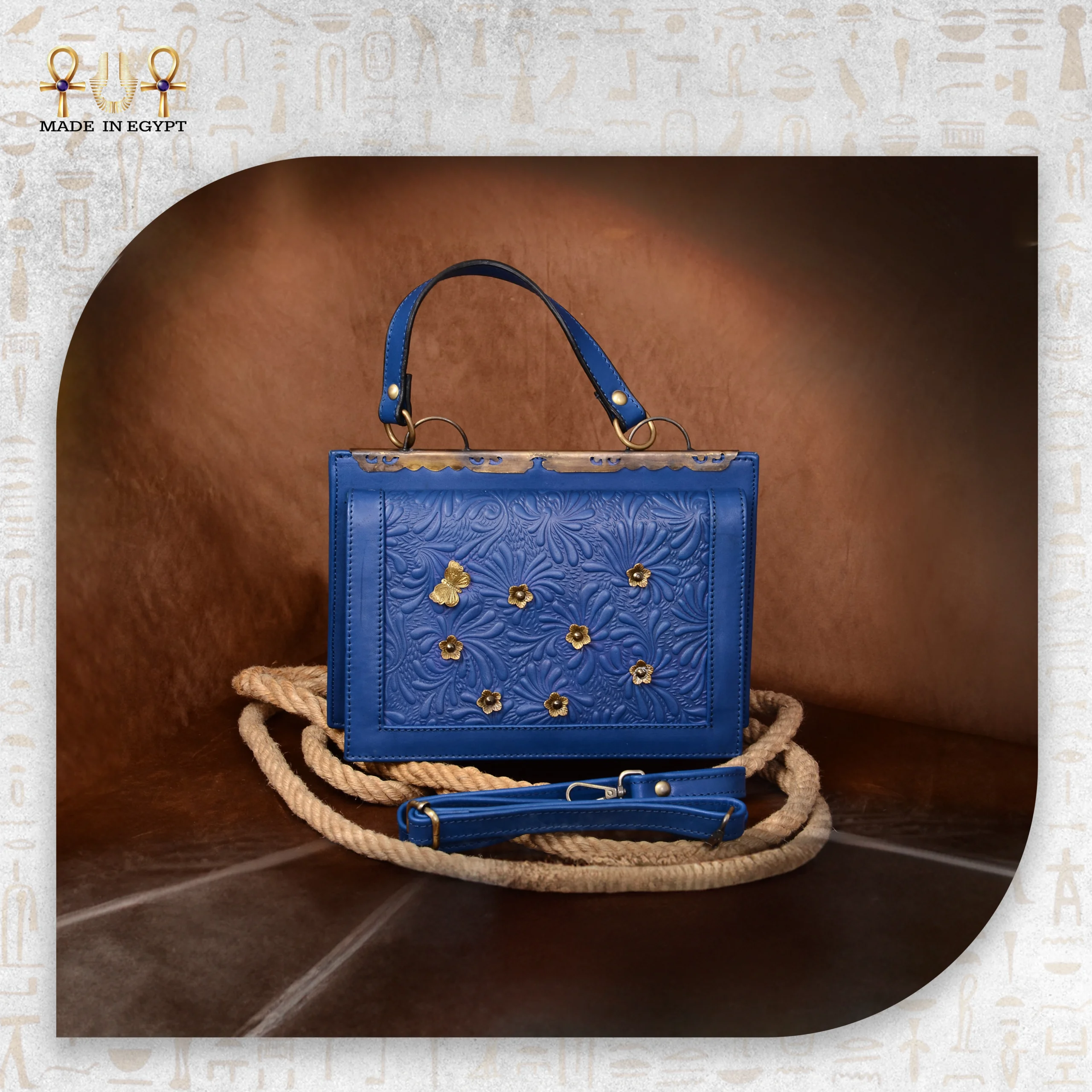 Classic Flora Leather Bag@17A