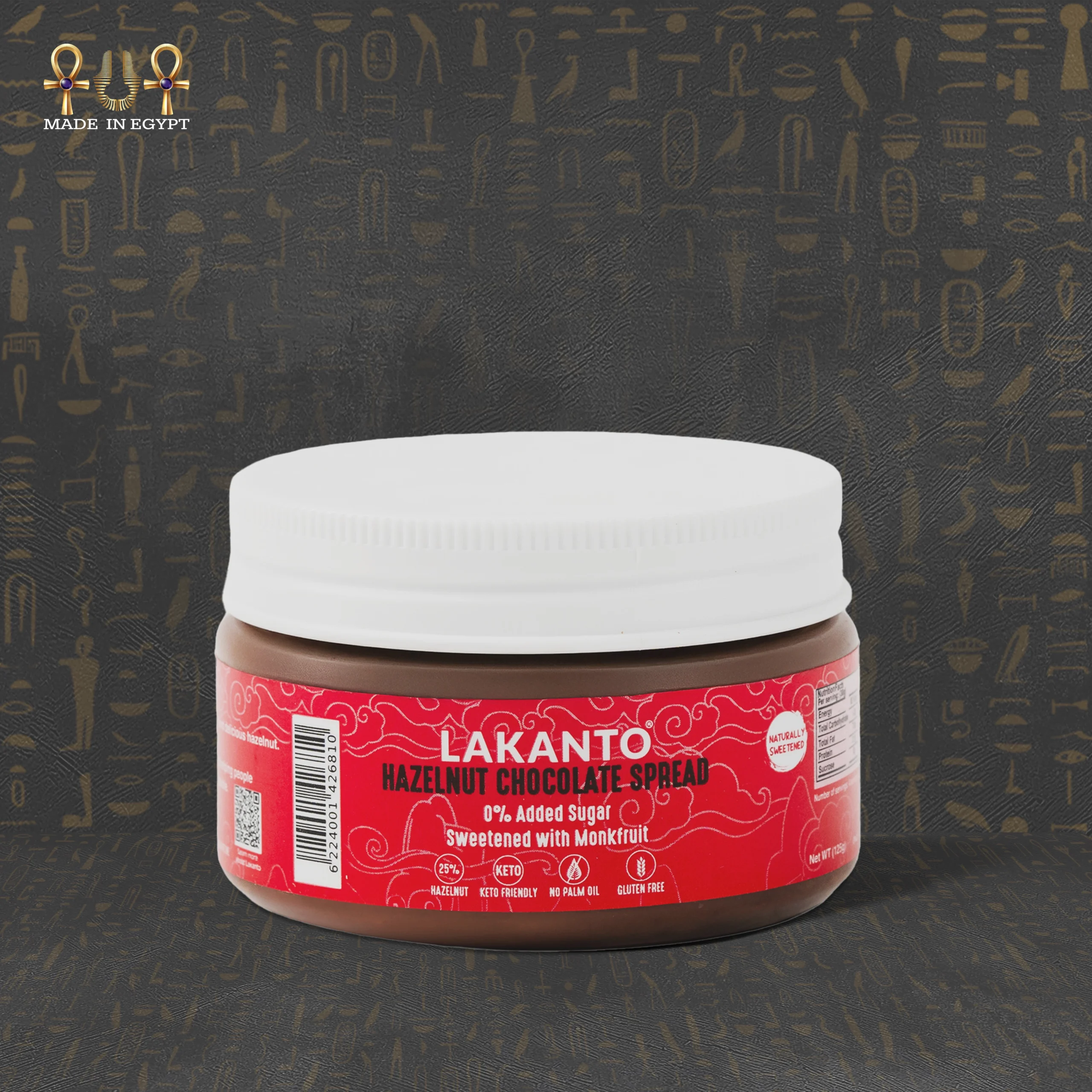 LAKANTO Hazelnut Chocolate Spread Sweetened With Monkfruit - 125g@2A