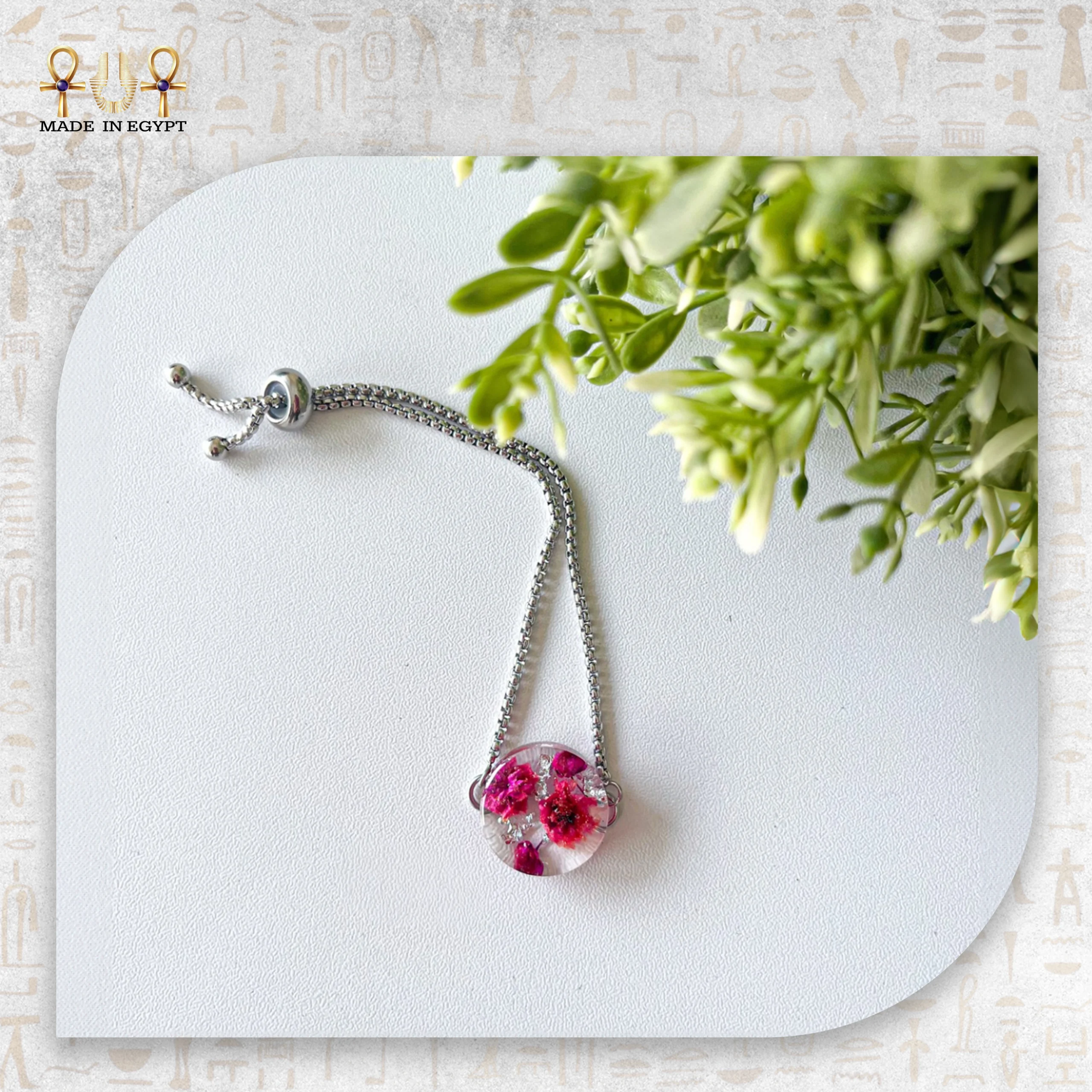 Pink Blossom Bracelet@14A إسورة تفتح الوردي - Image 1
