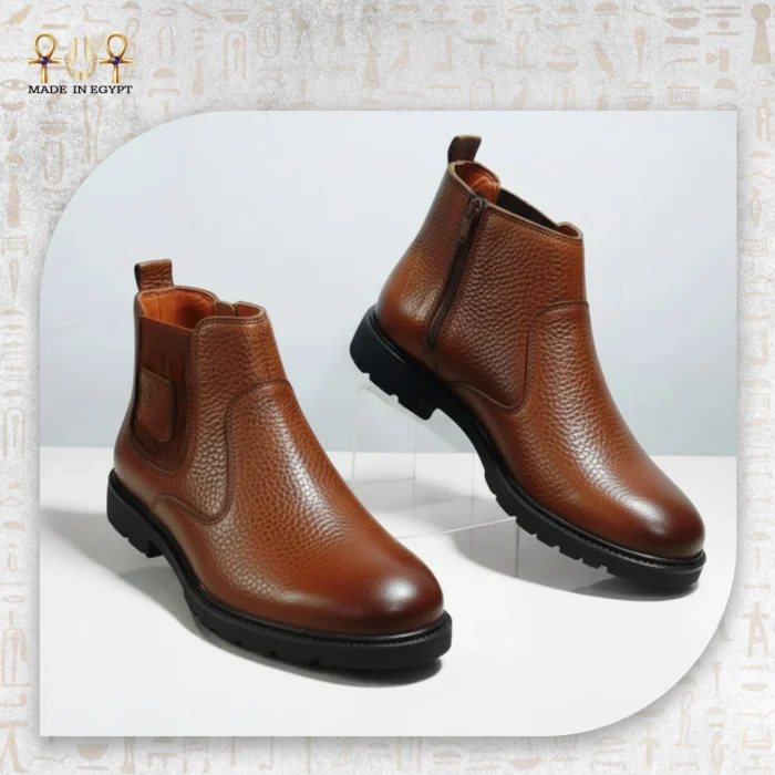 ⁦حذاء من الجلد الخالص⁩ - الصورة ⁦2⁩