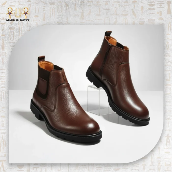 ⁦حذاء من الجلد الخالص⁩ - الصورة ⁦3⁩