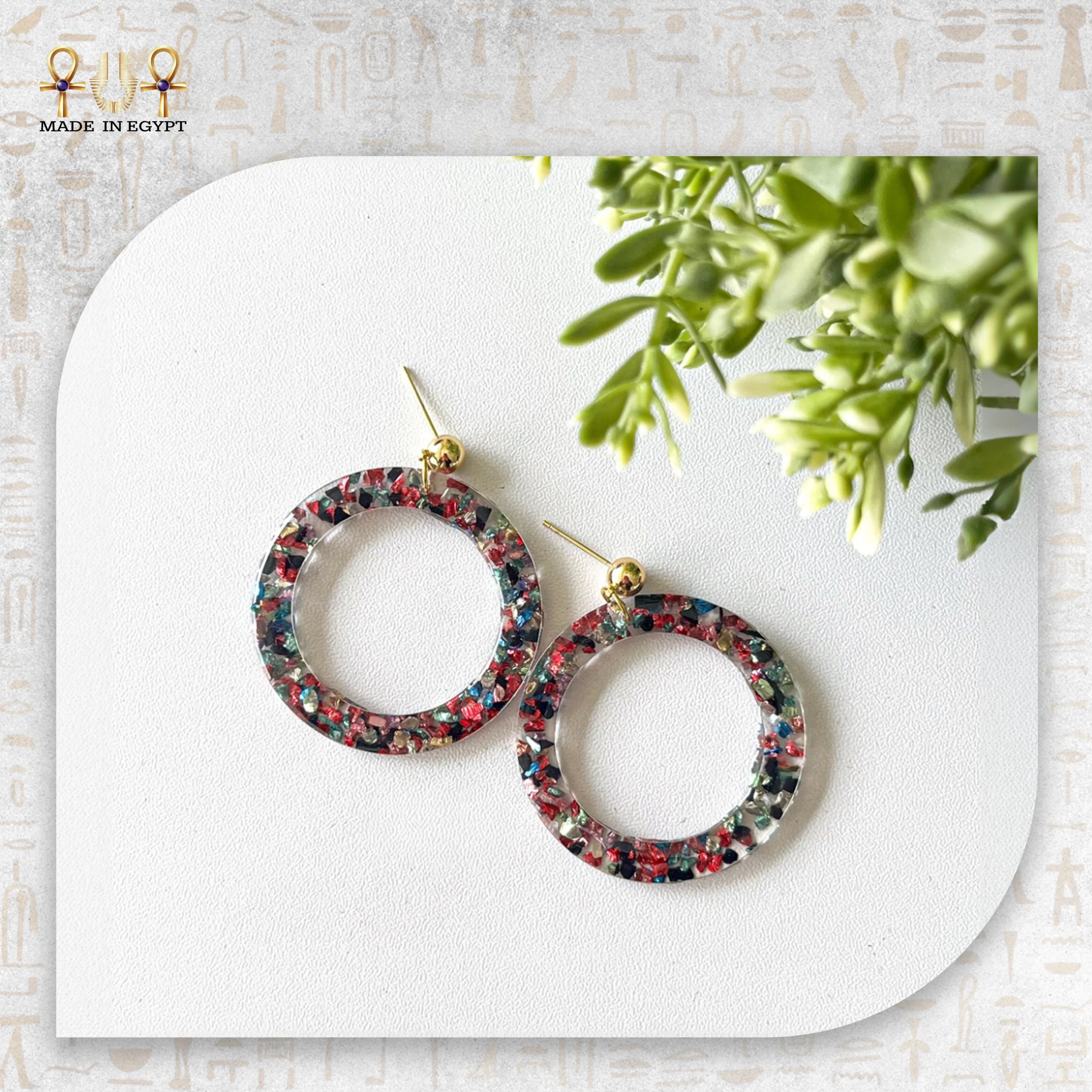 Sugar Resin Earrings@19A