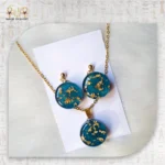 طقم الفيروز والذهب