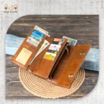 محفظة حريمي جلد طبيعي - Image 2