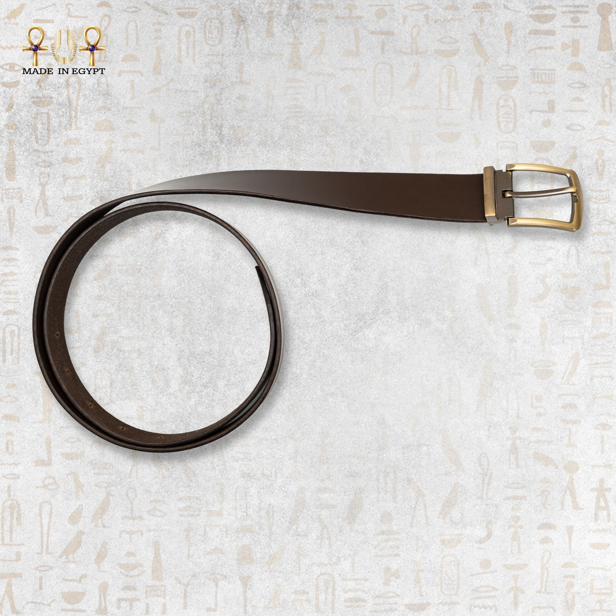 @13E. Classic Buffalo Leather Belt