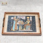 Pharaonic Papyrus Serving Tray Set - Image 3