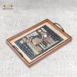 Pharaonic Papyrus Serving Tray Set