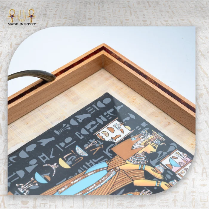 ⁦طقم صواني البردي الفرعونية⁩ - الصورة ⁦4⁩