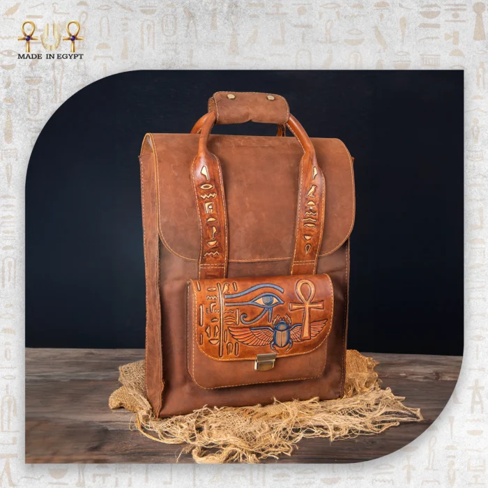 ⁦شنطة جلد كلاسيكية فرعونية⁩ - الصورة ⁦1⁩