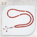 99-Bead Natural Red Agate Misbaha