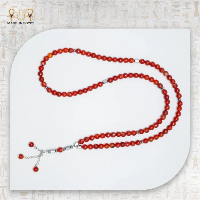 Red Agate Serenity Misbaha - Image 1