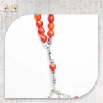 99-Bead Natural Red Agate Misbaha - Image 2
