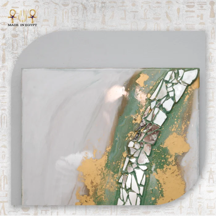 Emerald Gold Geode Panel - Image 3