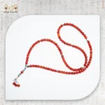 99-Bead Natural Red Agate Misbaha - Image 5