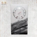 Metallic Geode Clock