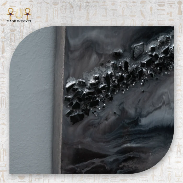Metallic Geode Clock - Image 4