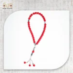 33-Bead Natural Red Agate Misbaha