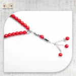 33-Bead Natural Red Agate Misbaha - Image 6