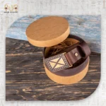 ⁦حزام جلد طبيعي⁩ - الصورة ⁦2⁩