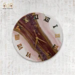 Amethyst Resin Wall Clock