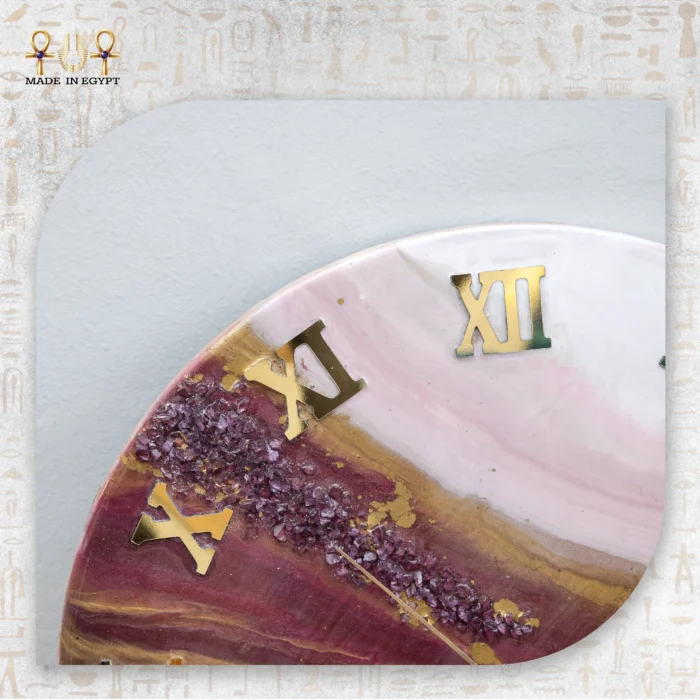Amethyst Resin Wall Clock - Image 3