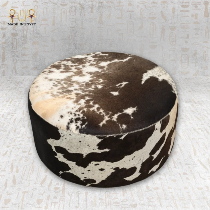 Full Cowhide Pouf - Image 4