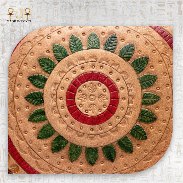 ⁦شنطة الزهرة التراثية الجلد⁩ - الصورة ⁦4⁩