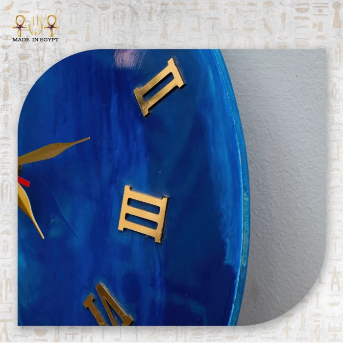 Ocean Wave Resin Clock with Seashell Accents - Image 3