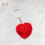 ⁦ميدالية قلب كروشية يدويّة⁩ - الصورة ⁦2⁩