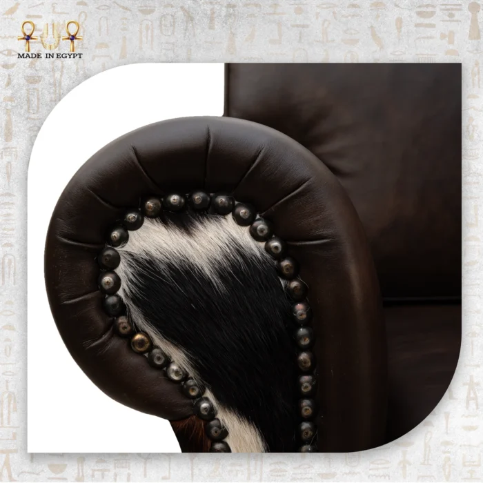 Mixed Cowhide Leather Sofa - Image 4