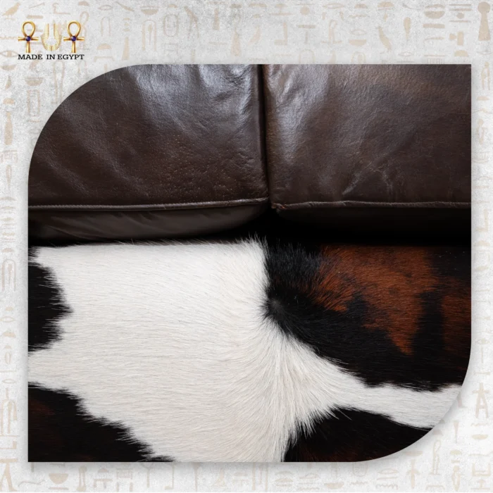 Mixed Cowhide Leather Sofa - Image 8