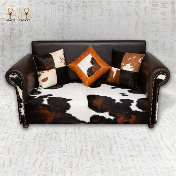 Mixed Cowhide Leather Sofa - Image 6