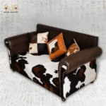 ⁦كنبة جلد بقري ميكس بشعر⁩ - الصورة ⁦5⁩