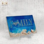 Family Ocean Resin Art Panel