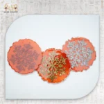 Sparkling Snowflake Resin Coasters
