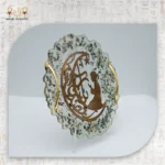 Ramadan Resin Serving Tray – Golden Crescent & Praying Child - Image 3
