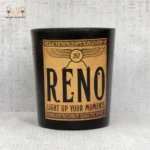 Termision Matte Black pendant lamp with three glass globes encased in black geometric metal cages hanging from a round ceiling mount