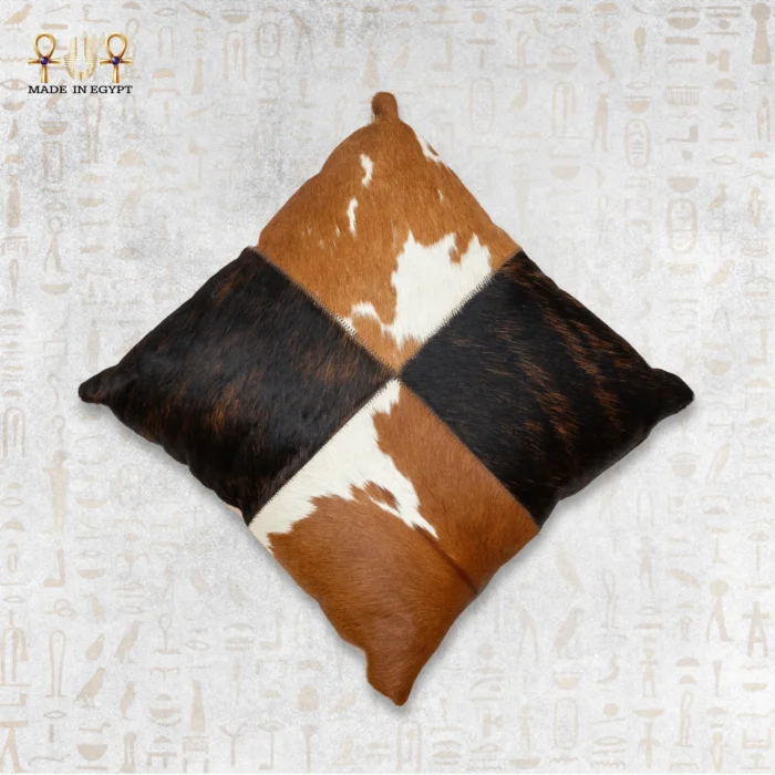 Mixed Cowhide Leather Cushion - Image 1
