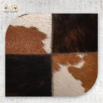 Mixed Cowhide Leather Cushion - Image 2