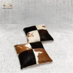 Mixed Cowhide Leather Cushion - Image 5