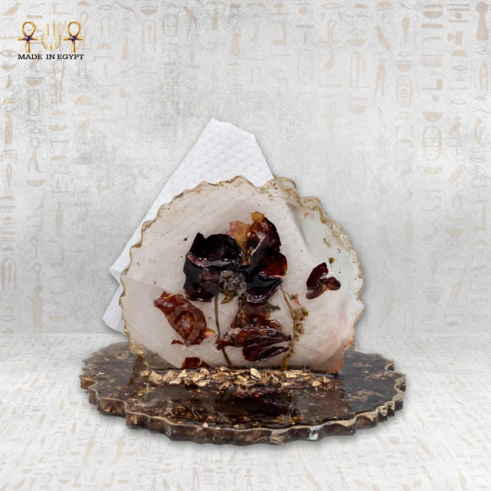 Golden Bloom Tissue Holder - Image 1