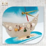 Sea Shore Resin Clock - Image 3