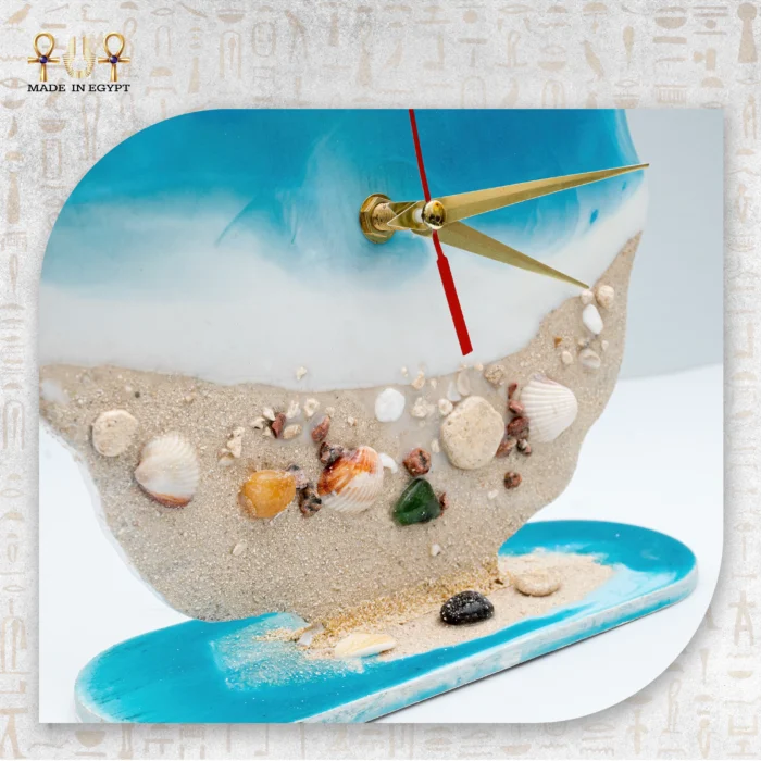 Sea Shore Resin Clock - Image 3
