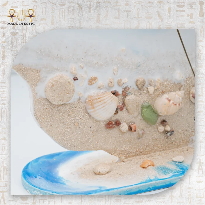 ⁦ساعة ديكور شاطئية من الريزن⁩ - الصورة ⁦3⁩