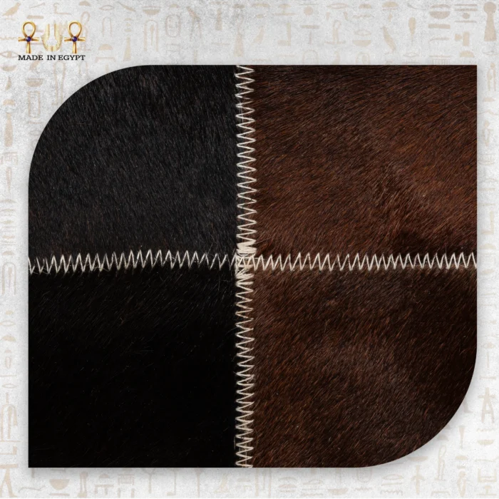 Mixed Cowhide Patchwork Rug - Image 3